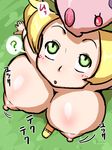  bel_(pokemon) bianca blush breasts habatakuhituji large_breasts munna nipples pokemon 