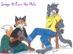  canine couple fox fuzz fuzz_the_mole hindpaw male tickle tied wolf 