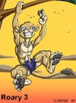  claws feline hindpaw keanon_woods lion male muscles shorts solo toony 