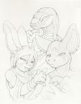  female knife lagomorph male ollie_canal piercing portrait rabbit scalie snake tribal 