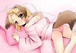  blonde_hair brown_eyes canine dog dog_ears doggirl female hair mammal solo tail unknown_artist 