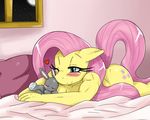  anthro anthrofied arthropod bed biceps blue_eyes blush breasts butt butterfly cleavage clothed clothing cuddling cute cutie_mark duo equine eyelashes eyes_closed female feral fluttershy_(mlp) friendship_is_magic grey_body hair half-closed_eyes hooves horse insect inside lagomorph long_hair lying mammal moon muscles my_little_pony night nude on_stomach one_eye_closed pegasus pillow pink_hair pony protective rabbit sleepng sssonic2 stars window wings yellow_body 