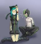  0chan.ru animal_hat cat_hat green_hair hat mascot null-tan ru-chans 