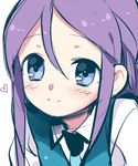  face hoochi_(tulipdara) inazuma_eleven inazuma_eleven_(series) kudou_fuyuka purple_eyes purple_hair smile solo 