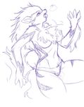  arcanine breasts canine chest_tuft female fur growlithe hi_res line_art mammal nintendo nipples panties pok&#233;mon pok&#233;morph pok&eacute;mon pussy solo tuft underwear unknown_artist video_games 