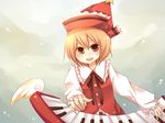  bad_id bad_pixiv_id blonde_hair brown_eyes hat instrument keyboard_(instrument) kusada_souta lyrica_prismriver short_hair solo touhou upper_body 