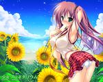  beach long_hair misakura_nankotsu panties underwear 