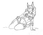  cmdkitsune darkfoxx03000 feline female inviting lingerie lynx pose solo 