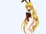  blonde_hair bunnygirl golden_darkness jpeg_artifacts long_hair to_love_ru 