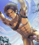  2boys abs anal chest cum ejaculation kilik kilik_(soulcalibur) lunatique male male_focus multiple_boys muscle pecs penis soul_calibur soulcalibur_iii yaoi 