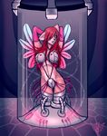  bra cyborg dreamrevolution female hair kitty_of_flame red_hair solo standing wings 