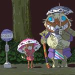  armor bus busstop capcom cat felyne ghibli katana lowres monster_hunter motor_vehicle my_neighbor_totoro stop studio_ghibli sword teostra_(armor) tonari_no_totoro totoro tree umbrella vehicle weapon 