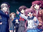  game_cg hanagusuku_atori kayaba_akaneko minamoto_rui narutaki_koyori night rui_wa_tomo_wo_yobu saeki_hokuto shirasaya_iyo trap wakutsu_tomo 