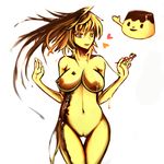  breasts cannibalism caramel dessert food gelatin giga_pudding inanimate nude pudding puddis_pudding pussy spoon vore what 