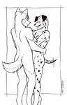  canine couple cute dalmatian dog gay hug husky male meesh nude 
