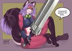  breasts buster_sword canine female fox ranya showkaizer solo 