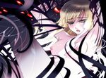  akira_(kaned_fools) blonde_hair breasts bronte charlotte darkness empty_eyes heterochromia long_hair nipples nude open_mouth shikkoku_no_sharnoth steampunk_(liarsoft) tentacle 