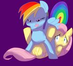  couple equine female fluttershy_(mlp) friendship_is_magic lesbian my_little_pony pussy rainbow_dash_(mlp) 