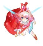  blue_eyes blush bow crystal fairy kirby_(series) kirby_64 lowres nintendo pink_hair ribbon ribbon_(kirby) 