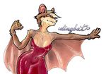  bat classy cleavage dingbat_(character) dress evening_gown female heavyteeth kim_c solo 