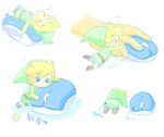  bad_id bad_pixiv_id black_eyes blonde_hair hat link lip_(coco) miniboy mouse pointy_ears sleeping the_legend_of_zelda the_legend_of_zelda:_the_wind_waker toon_link 