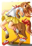  centaur ears edmol equine equitaur hooves horse human mammal school_uniform schoolgirl_uniform shoes socks tail taur transformation 