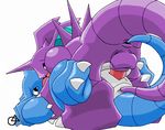  balls blue butt female male nidoking nidoqueen penetration penis pok&eacute;mon purple pussy scalie sex straight tail tail_sex tail_stimulation tensor vaginal vaginal_penetration 