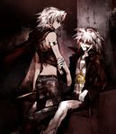  2boys bakura_ryou male male_focus marik_ishtar multiple_boys ryou_bakura yu-gi-oh! yuu-gi-ou_duel_monsters 