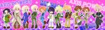  america_(hetalia) axis_powers_hetalia ball bird black_hair blonde_hair blue_eyes boots brown_eyes brown_hair china_(hetalia) dog faucet flag food france_(hetalia) germany_(hetalia) glass glasses gloves green_eyes hamburger highres japan_(hetalia) military military_uniform multiple_boys northern_italy_(hetalia) oshige panda panty_&amp;_stocking_with_garterbelt parody pochi_(hetalia) ponytail prussia_(hetalia) purple_eyes russia_(hetalia) soccer_ball southern_italy_(hetalia) spain_(hetalia) style_parody telstar uniform united_kingdom_(hetalia) white_flag 