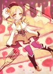  bad_id bad_pixiv_id blonde_hair drill_hair fingerless_gloves gloves hat mahou_shoujo_madoka_magica pinkmm short_hair solo thighhighs tomoe_mami twintails witch's_labyrinth yellow_eyes 