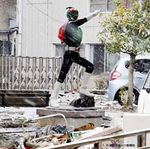  2011 2011_sendai_earthquake_and_tsunami artist_request epic kamen_rider kamen_rider_1 male_focus photo solo statue 