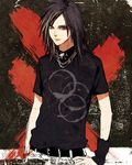  bad_id bad_pixiv_id belt bill_kaulitz black_hair male_focus neckerchief noro_(king) shirt skull solo t-shirt tokyo_hotel 