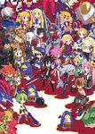  6+girls ahoge akutare_(disgaea) android_(disgaea) annotated archer_(disgaea) armor_knight_(disgaea) asagiri_asagi bandages beast_master_(disgaea) bio_suit_(disgaea) black_hair blonde_hair blue_eyes blue_hat braid brown_hair chibi closed_eyes desco_(disgaea) disgaea dragon_(disgaea) emizel_(disgaea) etna everyone female_warrior_(disgaea) fenrich_(disgaea) flonne flora_beast_(disgaea) glasses gloves green_hair grey_hair gunner_(disgaea) harada_takehito hat healer_(disgaea) hugo_(disgaea) kazamatsuri_fuuka laharl long_hair mage_(disgaea) magic_knight_(disgaea) makai_senki_disgaea_4 male_warrior_(disgaea) masked_hero_(disgaea) multiple_boys multiple_girls mystic_beast_(disgaea) nemo_(disgaea) ninja_(disgaea) nippon_ichi official_art onmyo_monk_(disgaea) orange_hair pink_hair pointy_ears prinny professor_(disgaea) purple_eyes purple_hair raspberyl ronin_(disgaea) saber_kitty_(disgaea) school_uniform shaman_(disgaea) short_hair single_braid skull_(disgaea) sword tail thief_(disgaea) twintails valvatorez_(disgaea) vampire vulcanus_(disgaea_4) weapon white_hair wings yellow_eyes 