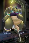  bottomless brokenwing chubby dragon fat glowing hyper invalid_tag lando male peeing penis scalie shiny uncut watersports wings 