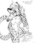  collar feline ferris leopard male nude penis piercing solo 