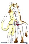  cat feline gay handjob hug male masturbation meesh nude penis pubic_hair sheath underwear 