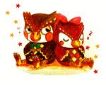  animal_crossing bird blathers brother_and_sister celeste doubutsu_no_mori fuuta_(doubutsu_no_mori) lowres nintendo owl siblings 