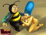  bumblebee_man drawn-hentai marge_simpson tagme the_simpsons 