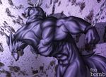 abs angry bomb_(artist) canine chains male muscles nude solo wolf 