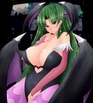  blush breasts capcom cleavage demon_girl konoe_(roaroaroa) morrigan_aensland succubus vampire_(game) wing wings 
