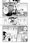  alice_margatroid bad_id bad_pixiv_id bow braid broom cake chair comic cup dress food fork frown greyscale hat hat_bow hat_removed headwear_removed kirisame_marisa long_hair monochrome multiple_girls plate shawl short_hair side_braid sitting table tea teacup teapot touhou translated tsurukame witch_hat 