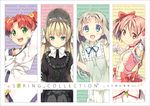  ano_hi_mita_hana_no_namae_wo_bokutachi_wa_mada_shiranai. blonde_hair blue_eyes bonnet bow_(weapon) column_lineup cover cover_page crossover dress english fractale gosick green_eyes honma_meiko kaname_madoka kantoku lolita_fashion mahou_shoujo_madoka_magica multiple_crossover multiple_girls nessa pink_eyes red_hair sample season_connection twintails victorica_de_blois weapon white_hair year_connection 