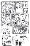  bittersweet_candy_bowl black_and_white bow cat comic disaster_dominoes english_text feline lucy lucy_(bcb) male mammal mike mike_(bcb) monochrome scarf sketch taeshi_(artist) text unknown_artist 