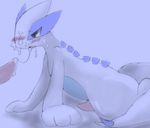  avian blush cum cum_in_mouth cum_inside cum_on_face cumshot cute erection feral gay grey_eyes legendary_pok&#233;mon lugia male nintendo open_mouth orgasm penis plain_background pok&#233;mon pokemon unknown_artist video_games white_background wings 