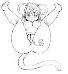  artist_request ass body_writing breasts furry highres mouse sketch 