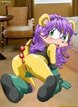  anal_beads blush female looking_at_viewer mina_mongoose mobian mobius_unleashed mongoose pussy sega sex_toy solo sonic_(series) toy 