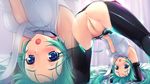  anus aqua_hair bent_over blue_eyes breasts hatsune_miku highres no_panties nude pussy uncensored vocaloid wallpaper_for_the_brave 