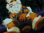  arcanine asphyxiation butt_crush canine death_by_snoo_snoo dog feral fox kitsune mammal multiple_tails nintendo pok&#233;mon pok&eacute;mon red_eyes size_difference smothering spyroblacky tail tongue video_games vulpix 