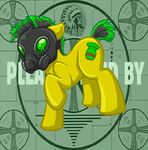  bomb crossover equine fallout gas_mask hair horse mammal mel-the-shadow-lover my_little_pony pony two_tone_hair unknown_pony 