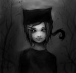  0chan.ru animal_hat cat_hat creepy hat mascot monochrome null-tan ru-chans 